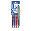 Rollerpen PILOT friXion clicker medium basis assorti Set2Go à 4 stuks foto