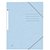 Elastomap Oxford Top File+ A4 3 kleppen 390gr pastel blauw