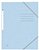 Elastomap Oxford Top File+ A4 3 kleppen 390gr pastel blauw