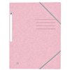 Elastomap Oxford Top File+ A4 3 kleppen 390gr pastel roze foto