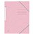 Elastomap Oxford Top File+ A4 3 kleppen 390gr pastel roze