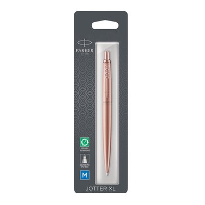 Balpen Parker Jotter XL Monochrome pink gold medium blister à 1 stuk