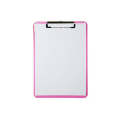 Klembord MAUL A4 staand transparant PS neon roze