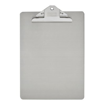 Porte-bloc MAUL A4 portrait pince plaque inox
