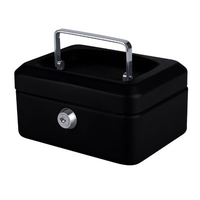 Caisse à monnaie Quantore 150x115x80mm noir