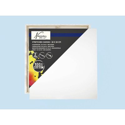 Toile canvas Nassau Fine Art 20x20cm 100% coton 2 pièces