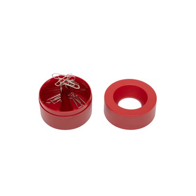 Distributeur de trombones MAULpro magnétique Ø73mmx60mm rouge