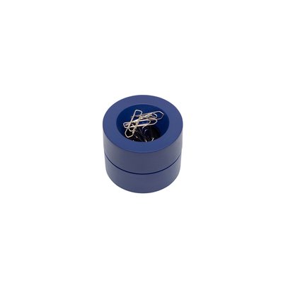 Papercliphouder MAUL Pro magnetisch Ø73x60mm blauw