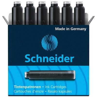 Cartouche d’encre Schneider DIN noir boîte 6 pièces
