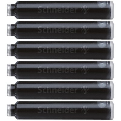 Cartouche d’encre Schneider DIN noir boîte 6 pièces