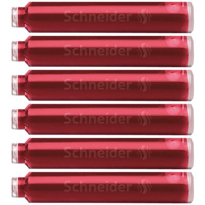 Inktpatroon Schneider din rood doos à 6 stuks