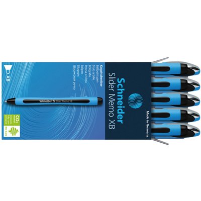 Balpen Schneider Slider Memo extra breed zwart
