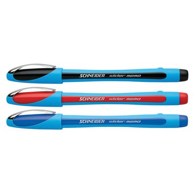 Balpen Schneider Slider Memo extra breed rood