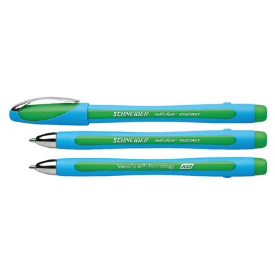 Balpen Schneider Slider Memo extra breed groen