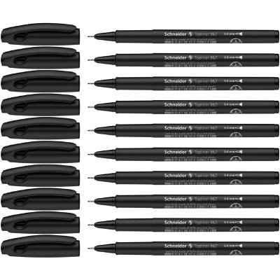 Fineliner Schneider Topliner 967 0.4mm zwart