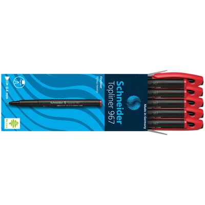 Fineliner Schneider Topliner 967 0.4mm rood