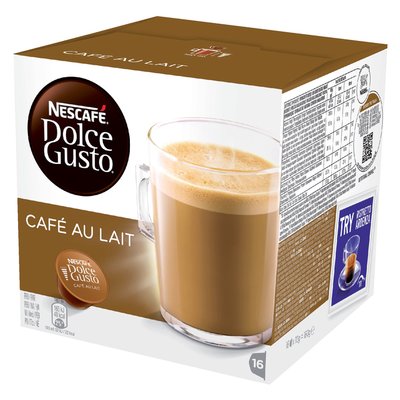 Café au lait Dolce Gusto 16 capsules