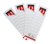 Rug-insteekkaart Quantore smal 30x190mm wit 10 stuks