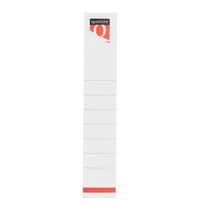 Rugetiket Quantore smal 34x190mm zelfklevend wit 10 stuks