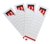 Rug-insteekkaart Quantore breed 56x190mm wit 10 stuks