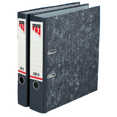 Ordner Quantore A4 80mm karton gewolkt
