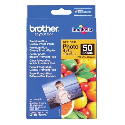 Fotopapier Brother BP-71 10x15cm 260gr glossy 50 vel
