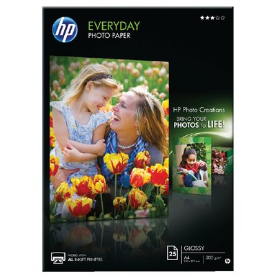 Inkjetpapier HP Q5451A A4 matglans 200gr 25 vel