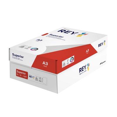 Kopieerpapier Rey Superior A3 80gr wit 500 vel