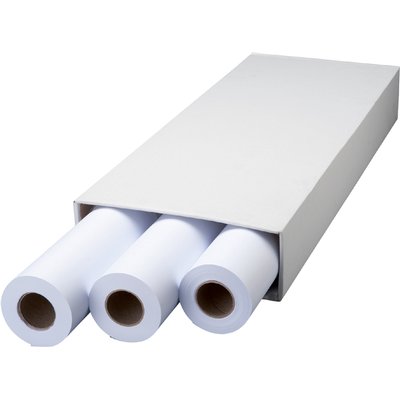 Inkjetpapier Quantore Plot 914mmx50m 90gr extra 3 rollen