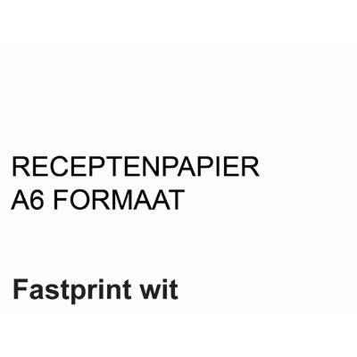 Receptpapier Fastprint A6 80gr wit 2000 vel