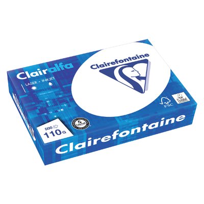 Kopieerpapier Clairefontaine Clairalfa A4 110gr wit 500 vel