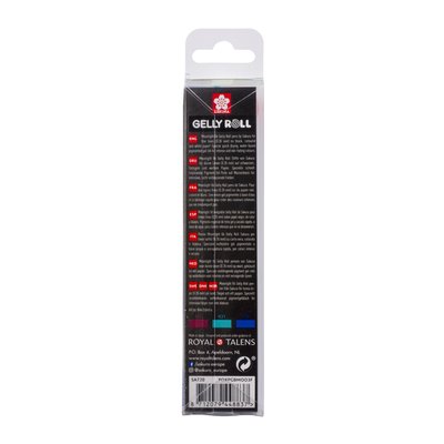 Roller Gel Sakura Gelly Roll Moonlight 06 Galaxy set 3 couleurs