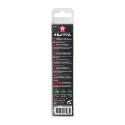 Roller Gel Sakura Gelly Roll Metallic set 3 couleurs