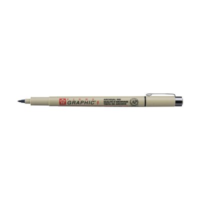 Fineliner Sakura Pigma Graphic 1 1.0mm zwart