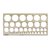Gabarit cercles Linex 39 1-35mm avec plots anti-tache gris