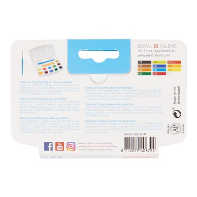 Aquarelverf Talens Art Creation set à 12 kleuren