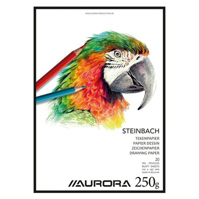 Tekenblok Aurora A4 20 vel 250 gram Steinbach papier