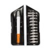 Precisiemes Fiskars Medium Duty set à 12 mesbladen wit foto