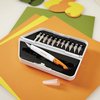 Precisiemes Fiskars Medium Duty set à 12 mesbladen wit foto