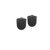 Brosse WC de réserve BlackSatino 332150 noir 2 pièce