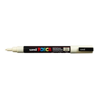 Paintmarker Uni POSCA PC3M fijn ivoor
