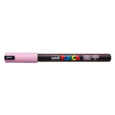 Paintmarker Uni POSCA PC1MR extra fijn lichtroze