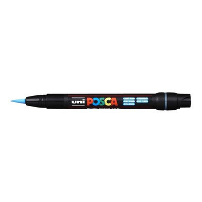 Paintmarker Uni POSCA PCF350 Brush 1-10mm lichtblauw