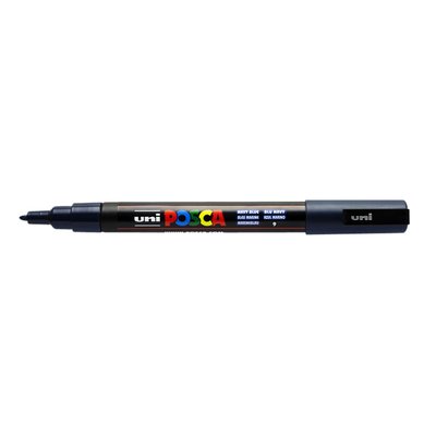 Paintmarker Uni POSCA PC3M fijn marineblauw