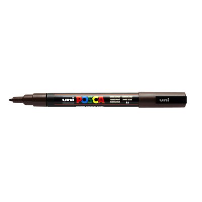 Paintmarker Uni POSCA PC3M fijn donkerbruin