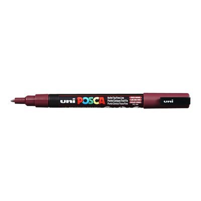 Paintmarker Uni POSCA PC3M fijn wijnrood