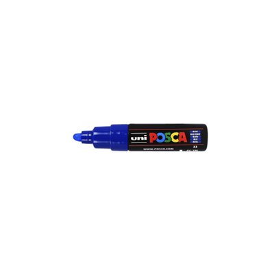 Paintmarker Uni POSCA PC7M breed donkerblauw