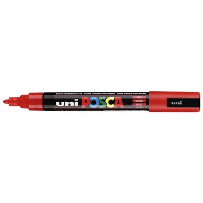 Paintmarker Uni POSCA PC5M medium rood