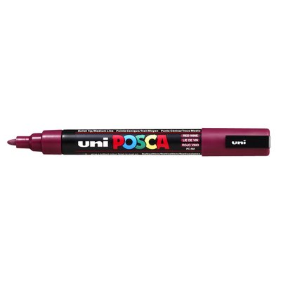 Paintmarker Uni POSCA PC5M medium wijnrood