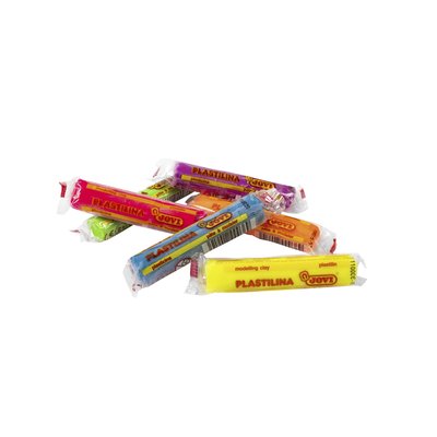 Pâte à modeler Jovi Plastalina 15g néon assorti 6 pièces